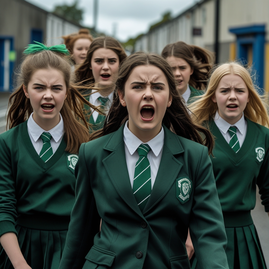 Derry Girls cast, set in 1990s Northern Ireland